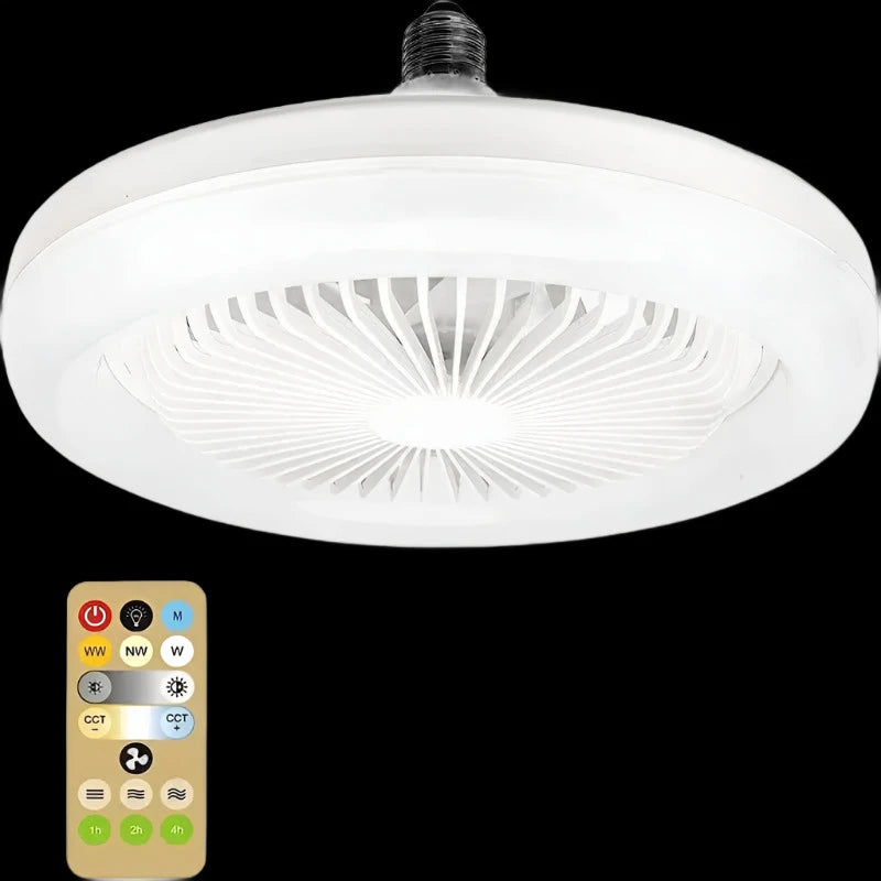 LED Light Socket Fan