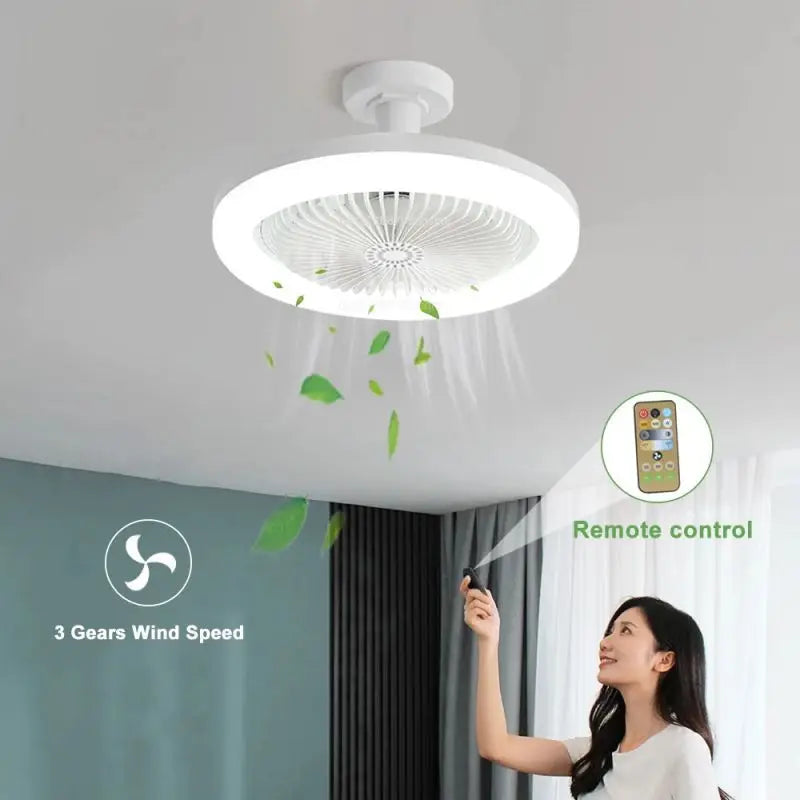LED Light Socket Fan